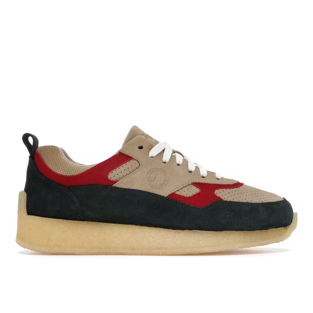 Ronnie Fieg 8th Street Scarab Clarks Lockhill | Tan, Green, Red | Size 6M